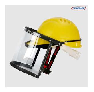 WINDSOR,Safety Helmet(Ratchet) with Spring Face Shield (8x16)-PC-N - Product Image