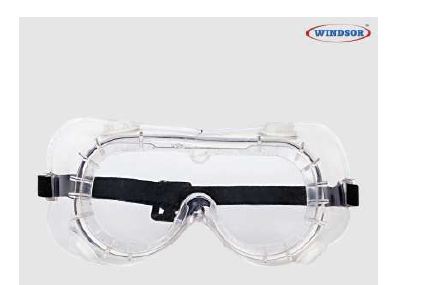WINDSOR Safety Goggles Attached PC Lens-PVC+Airvents - Product Image