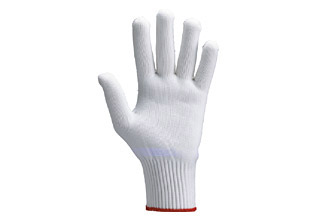 ATLAS Cotton seamless knitted gloves - Ruby - GHA - Code: GHA-007-S-G - Product Image