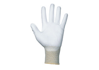 ATLAS Cotton seamless knitted gloves - Ruby PU - GHF - Code: GHF-001-S-S Product Image