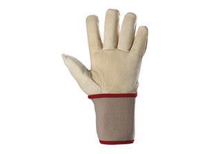 ATLAS high quality leather glove - Anti vibration - Quartz - Code: OBA-001-L-B - Product Image
