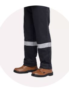 TARAPRO, Mahan FR Trouser 2 Layered Modacrylic Aramid Multi Fiber Blend, 430gsm, Rip Stop-Arc flash protective clothing-Sophisticated look, optimal safety - Product Image