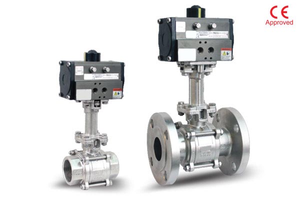 Accurate 3PC Design Extended Shaft Floating Ball Valve 1/2" to 4" - Product Image