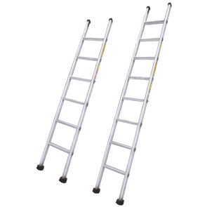 Industrial Aluminum Ladder - Straight - Wall Supported Product Image