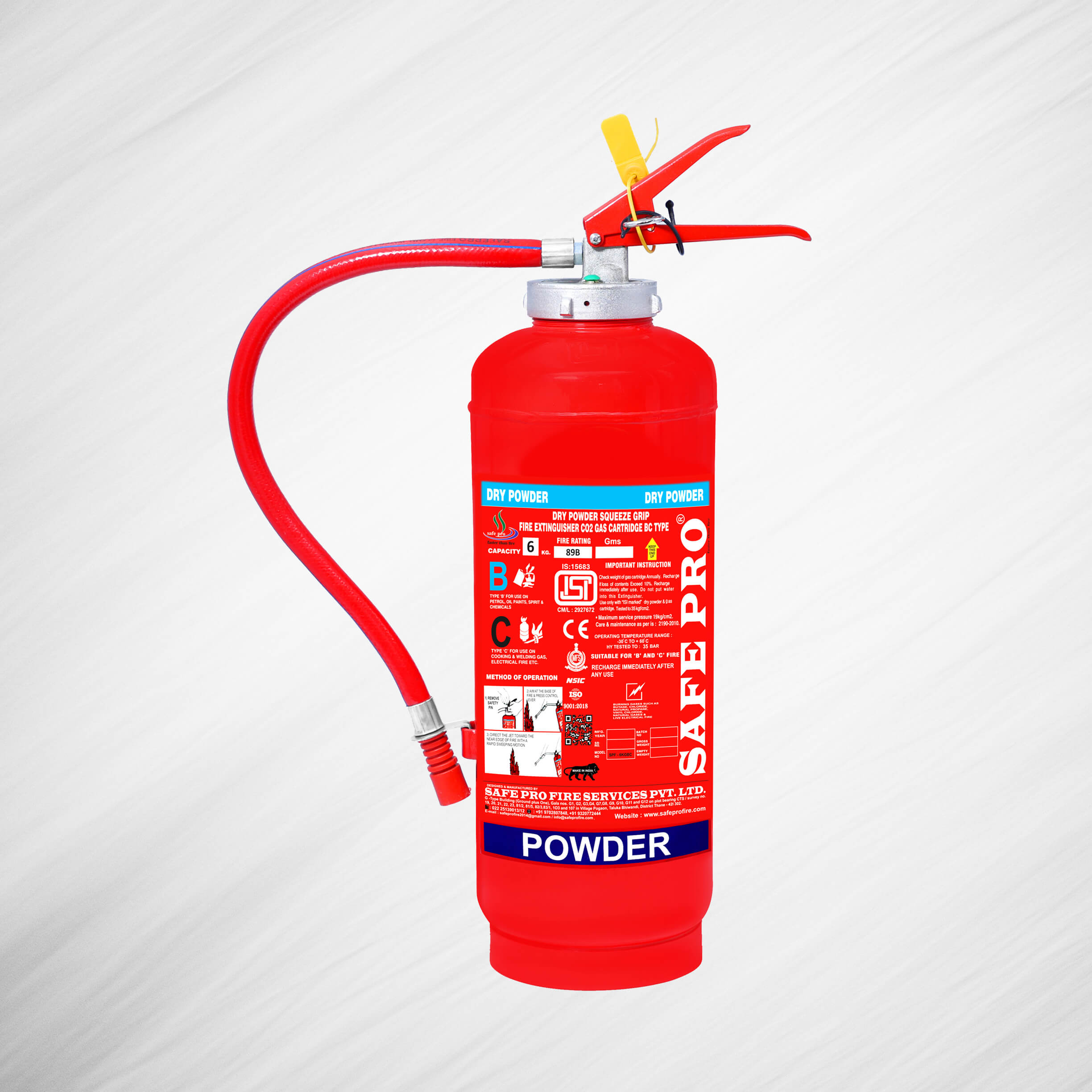 Safepro DCP Powder Fire Extinguishers 9 Kg - Product Image