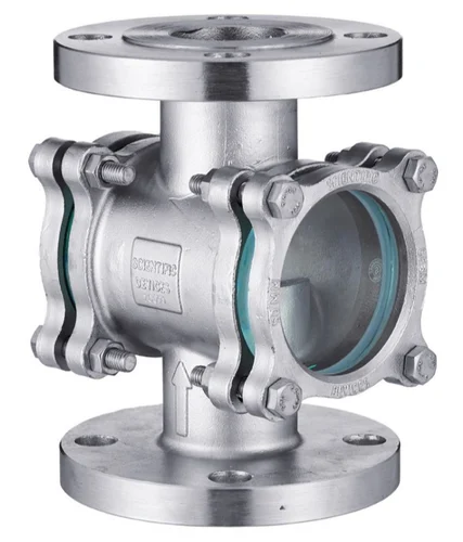 SS Jacketed Double Window Sight Flow Indicator - Stainless Steel - Product Image