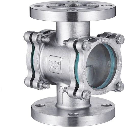 Mild Steel Jacketed Double Window Sight Flow Indicators - Flap - Rotary - Drip - Plain Types - Product Image