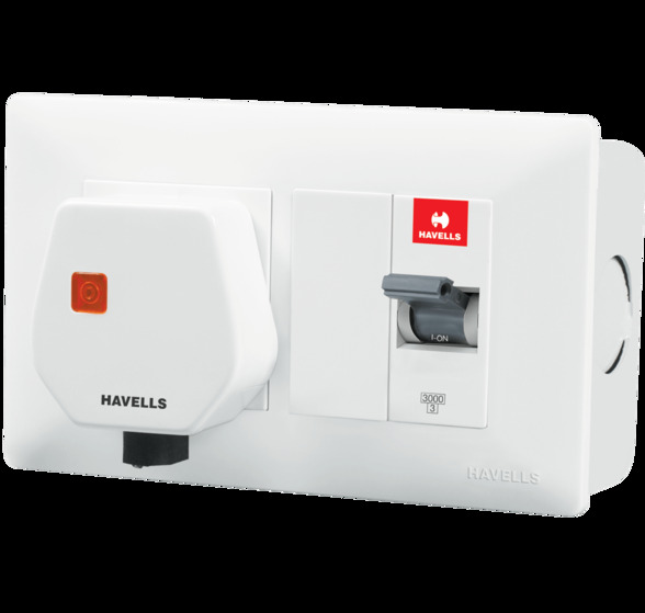 Havells DBOXx MCB Protected socket - 25 A MCB DBOXX COMBO - Protection of Appliances - Product Image