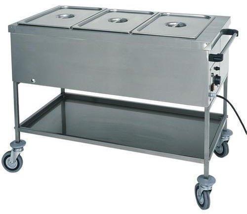 Robins Intech Food Serving Trolley - Stainless Steel Product Image