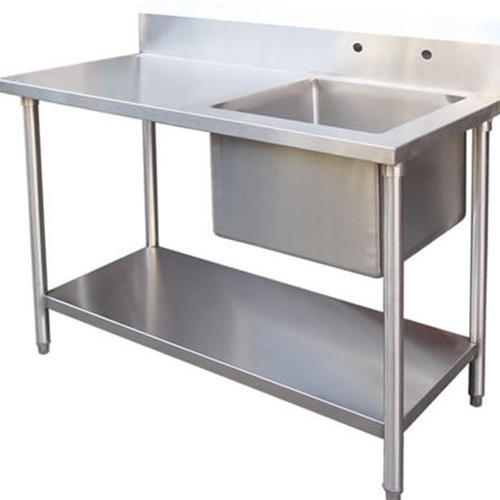 Robins Intech Stainless Steel Table with Sink Product Image