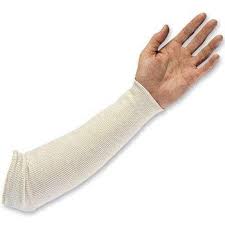 Knitted Cotton Hand Sleeves- Industrial Application - Product Image