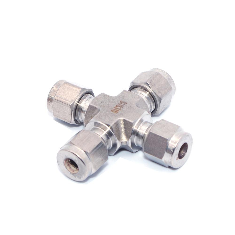 Instrumental Ferrule Fittings - Stainless Steel - Union Cross - 45° Elbow - Tube End Closure - Product Image