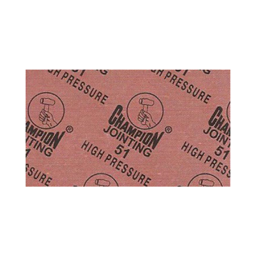 Champion Compressed Asbestos Free Fibre Jointing Sheets & Gasket - 51 High Pressure - Brown/Grey - Product Image
