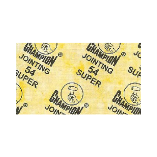 Champion Compressed Asbestos Free Fibre Jointing Sheets & Gasket - 54 Super - Yellow/Grey - Product Image
