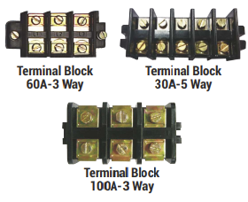 LT Terminal Block - Spares of MU-G Submersible Pump Controller - 30A / 60A / 100A / 125A - Product Image