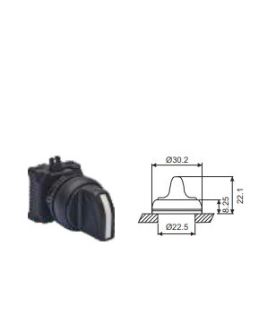 LT Gen Next Push Button & Selector Actuators - Modular Remote Control Units - Diameter 22.5mm - Multiple Options - Product Image