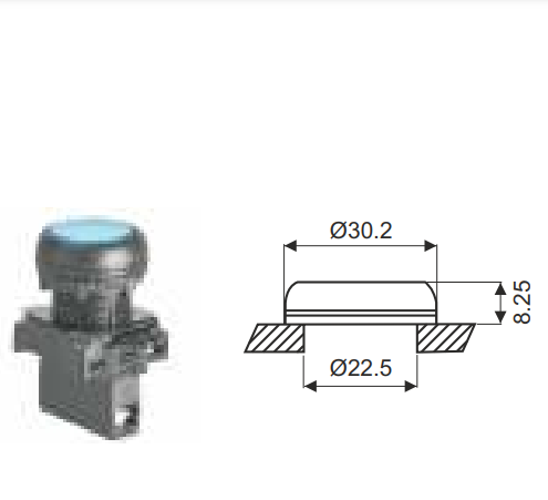 LT Gen Next Illuminated Push Button Actuators - Modular Remote Control Units - Diameter 22.5mm - Multiple Options - Product Image