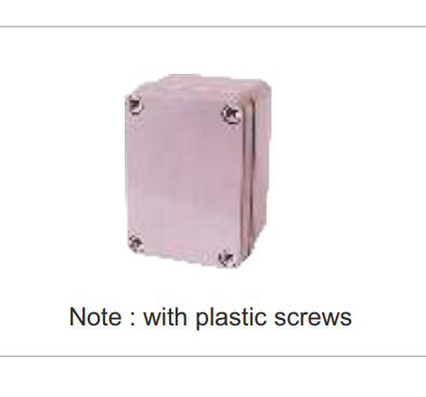 LT All Purpose Enclosures with Plastic Screws - 110 x 80 x 65 mm - Product Image