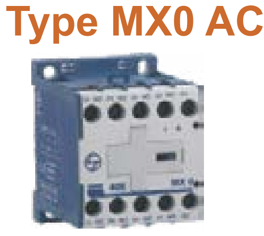 LT Control Relays (Auxiliary Contactors) - Type MX0 AC - Product Image