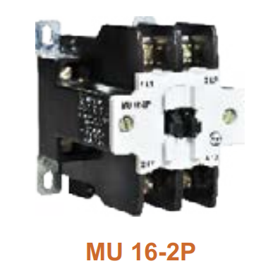 LT Two Pole Contactors - Definite Purpose Contactors - Type MU-2P - AC3 Rating 16A 25A 40A - Product Image