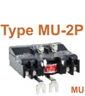LT Thermal Overload Relays Type MU 2 Pole - Suitable for Direct Mounted MU-2P Contactor - Product Image