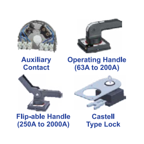 LT Spares and Accessories for On Load Changeover Switch - Disconnector - Product Image