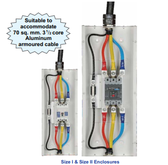 LT SS Enclosure for MCCBs - Suitable upto 250A 50kA - Size I & II - Product Image