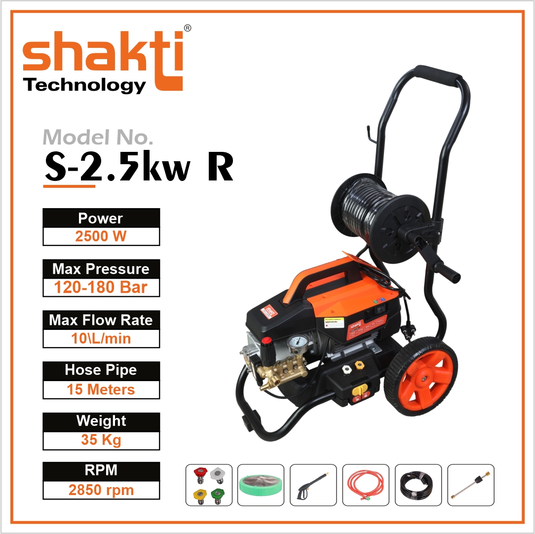 SHAKTI MAKE S2.5KWR MICRO PRESSURE WASHER PUMP - Product Image