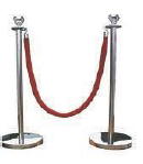 Udyogi Ball Head Rope Barrier SS Crowd Safety Product Image