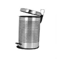 Taksi Perforated Pedal Bin Stainless Steel Bin - Product Image