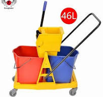 Taksi Wringer Trolley Double Bucket 46L - Product Image
