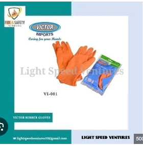 LSV Industrial Rubber Hand Gloves - Product Image