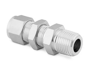 Bulkhead Male Connector - Instrumentation Tube Fittings - 1/8" NPT 1" - Product Image
