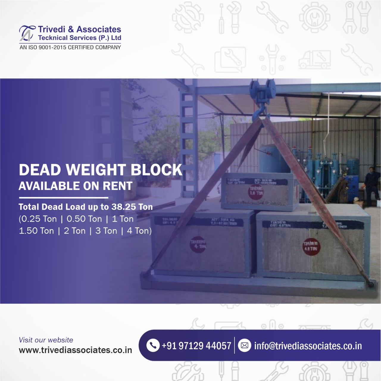 Dead Weight Available on Rent for Actual Load Test Work - Service Image