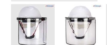 WINDSOR,Safety Helmet(Ratchet) with Spring Face Shield (8x16) - Product Image