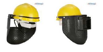 WINDSOR Spring Loaded Welding Shield With Safety Helmet(Nape) - Product Image