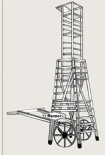 Industrial Aluminum Telescopic Ladder - Product Image