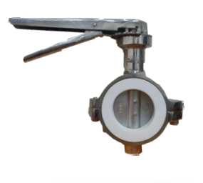 Kundan Butterfly Valve - PTFE Seat - Investment Cast | Cast Iron | Cast Iron Gear Operated - Product Image