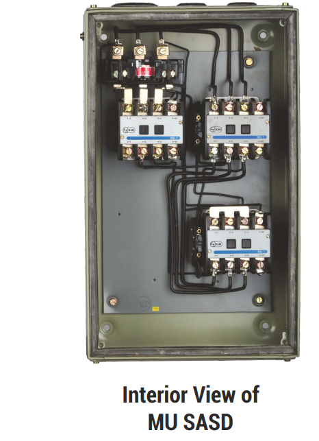 LT MU2 SASD Three Phase Starter - with MU Relay - 20 HP to 30 HP - Product Image