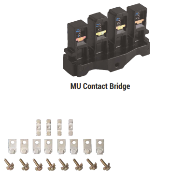 LT MU2 Starter Contactor Spares - Contact Bridge - Moving Contact - MU-Add On Block - Product Image