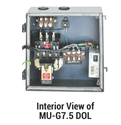 LT MU-G7.5 DOL Three Phase Submersible Pump Controller - With Wideband Coil - 7.5HP - Product Image