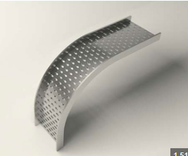 Perforted 90 Degree Vertical Bend Tray - Cable Tray System - Product Image