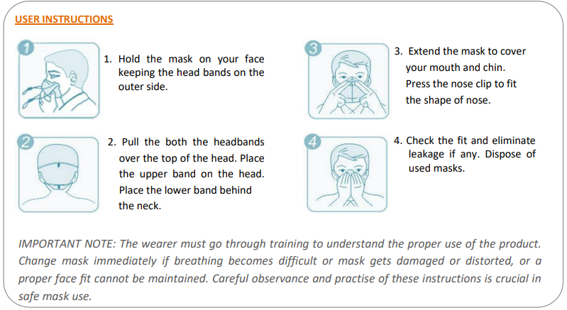 KiNGFA Disposable Filtering Face Piece KF-A F04-Y - Product Image 2