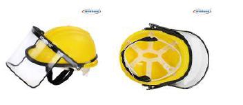 WINDSOR,Safety Helmet (Nape) with Spring Face Shield (6x12) - Product Image 2
