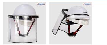 WINDSOR,Safety Helmet(Ratchet) with Spring Face Shield (8x16) - Product Image 2