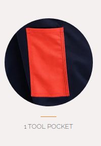 TARAPRO  Incredible FR Coverall 100% Cotton, 350gsm, Satin-Excellent molten iron protection-High performance FR clothing recommended for heavy welding - Product Image 2